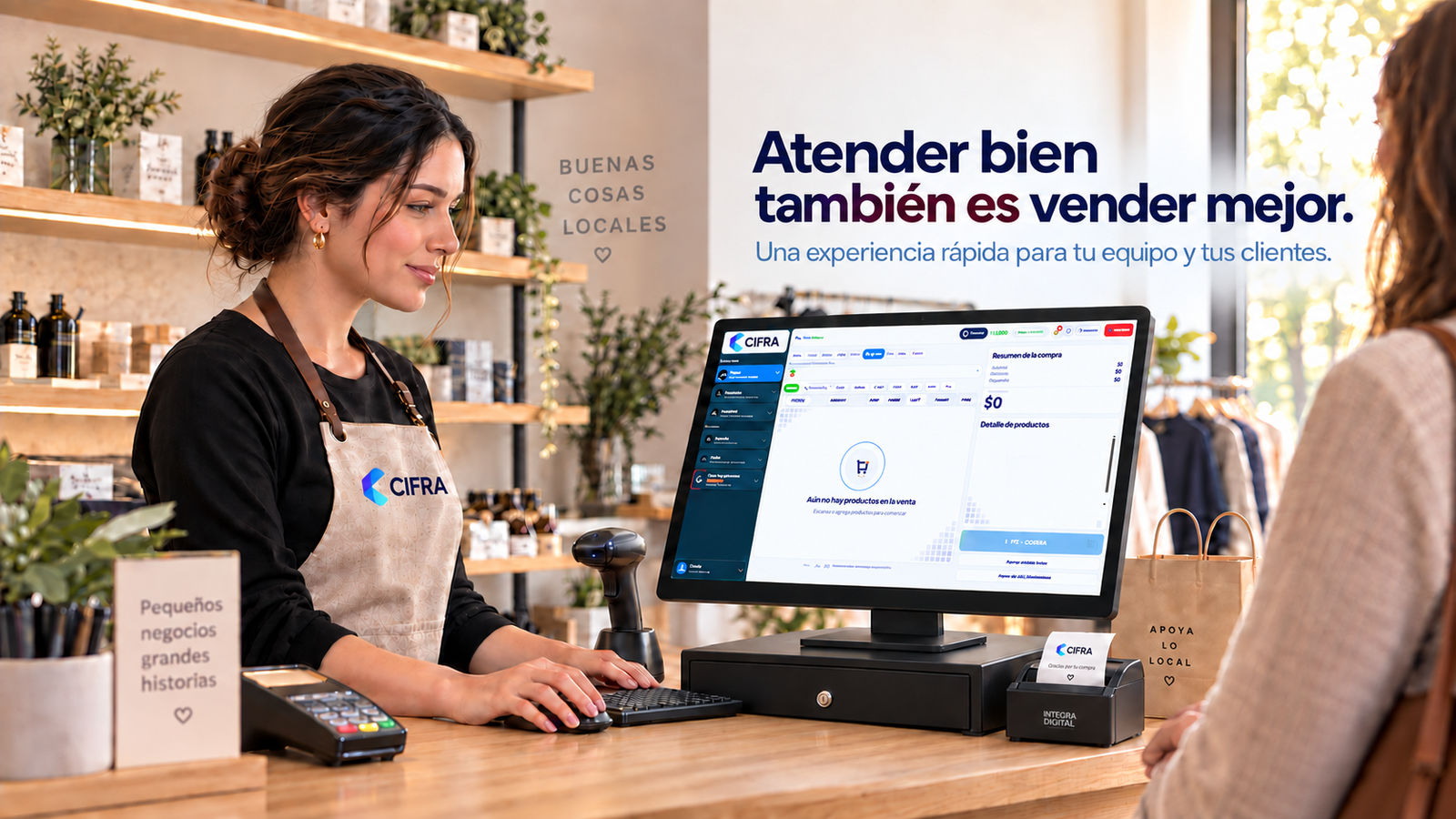 Atender bien también es vender mejor. Una experiencia rápida para tu equipo y tus clientes.